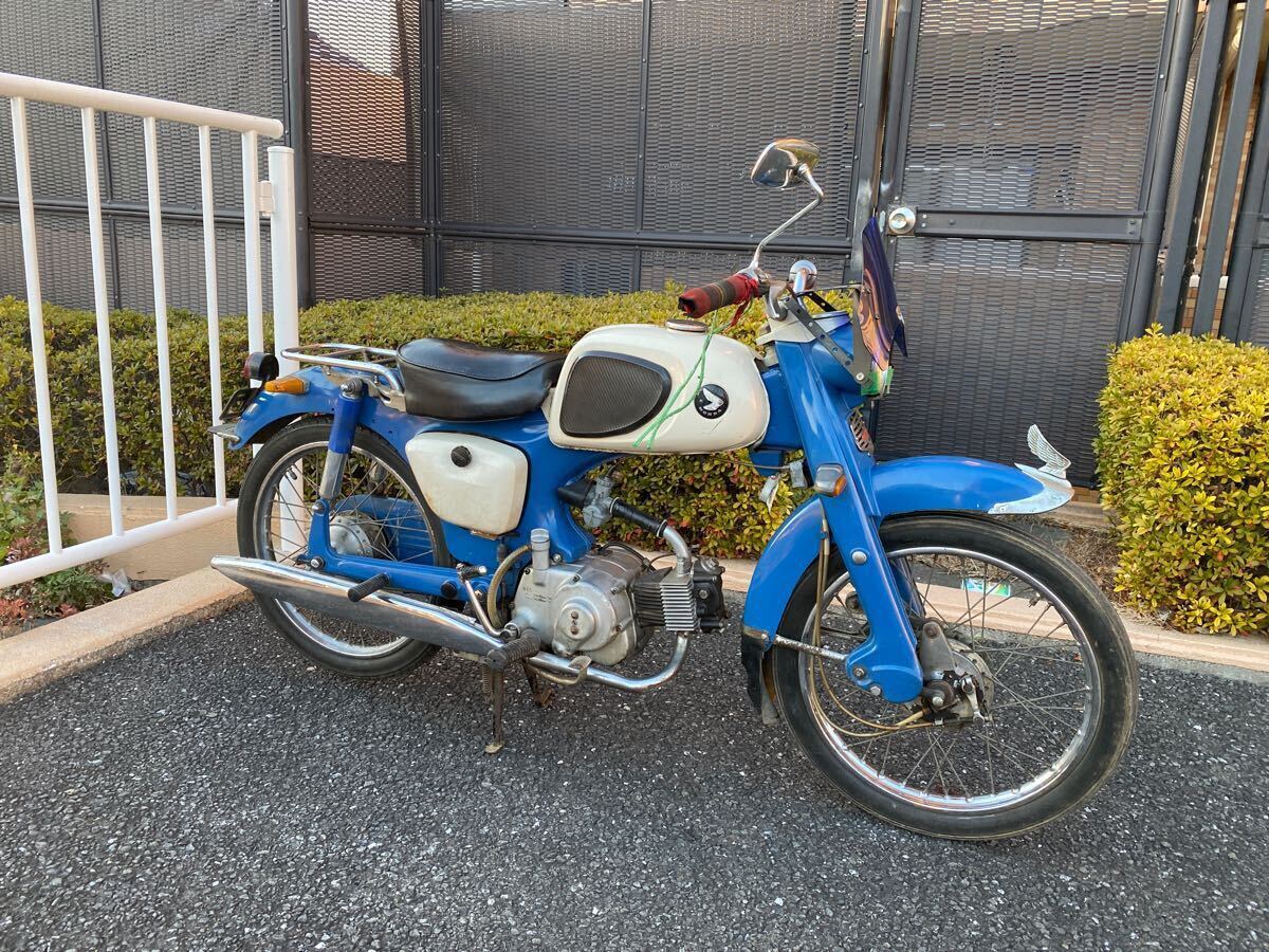 高級素材使用ブランド スポーツカブ ホンダ c111 C100 激レア 絶版 ベース車 書類付き オートバイ
