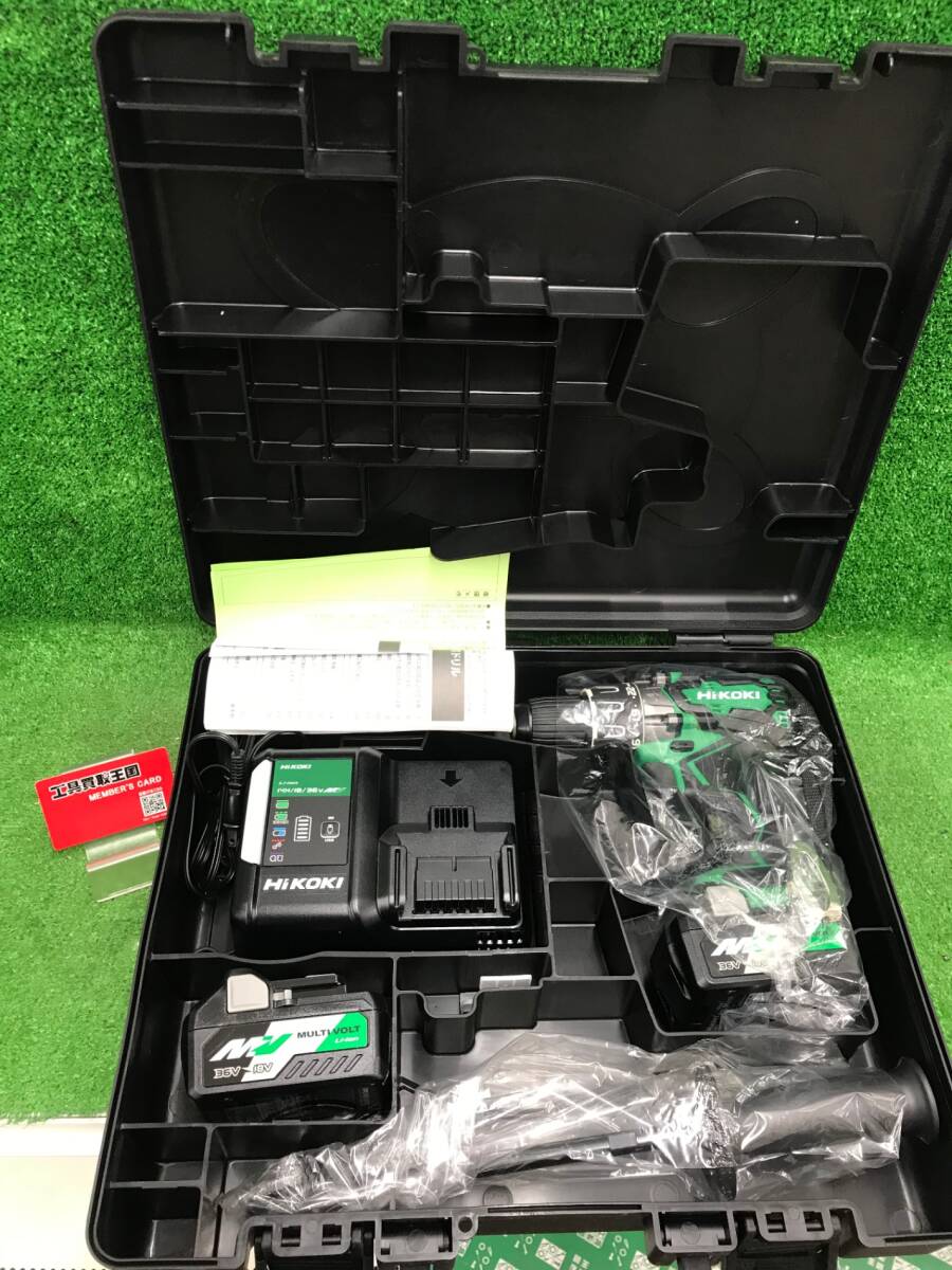 【未使用品】★HiKOKI(旧日立工機) コードレス振動ドライバドリル 36V マルチボルト DV36DA(2XP)　ITA2ISOVFCSO