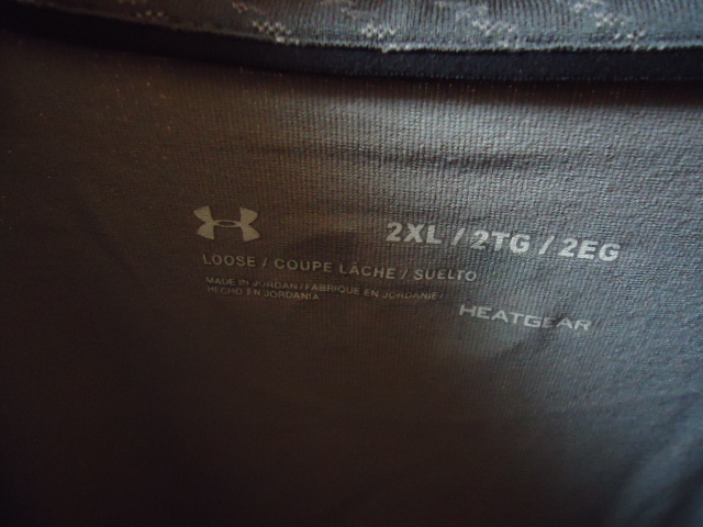 即決　ハワイ　ハワイ大學(xué)　アンダーアーマー　UNDER ARMOUR　ポロシャツ　グレー?ダークグレー色　ＸＸＬ