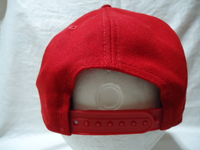 即決　ＵＳ　NEW ERA　FORD　フォード　帽子　赤色　美品　フラットツバ