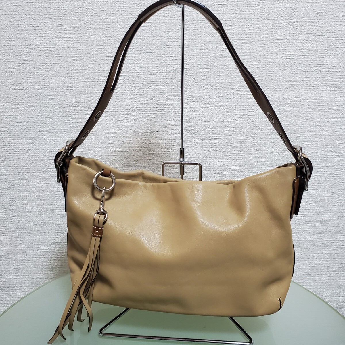 COACH コーチ レザーバッグ ハンドバッグ トートバッグ 肩掛け ブラウン 激カワ 正規品