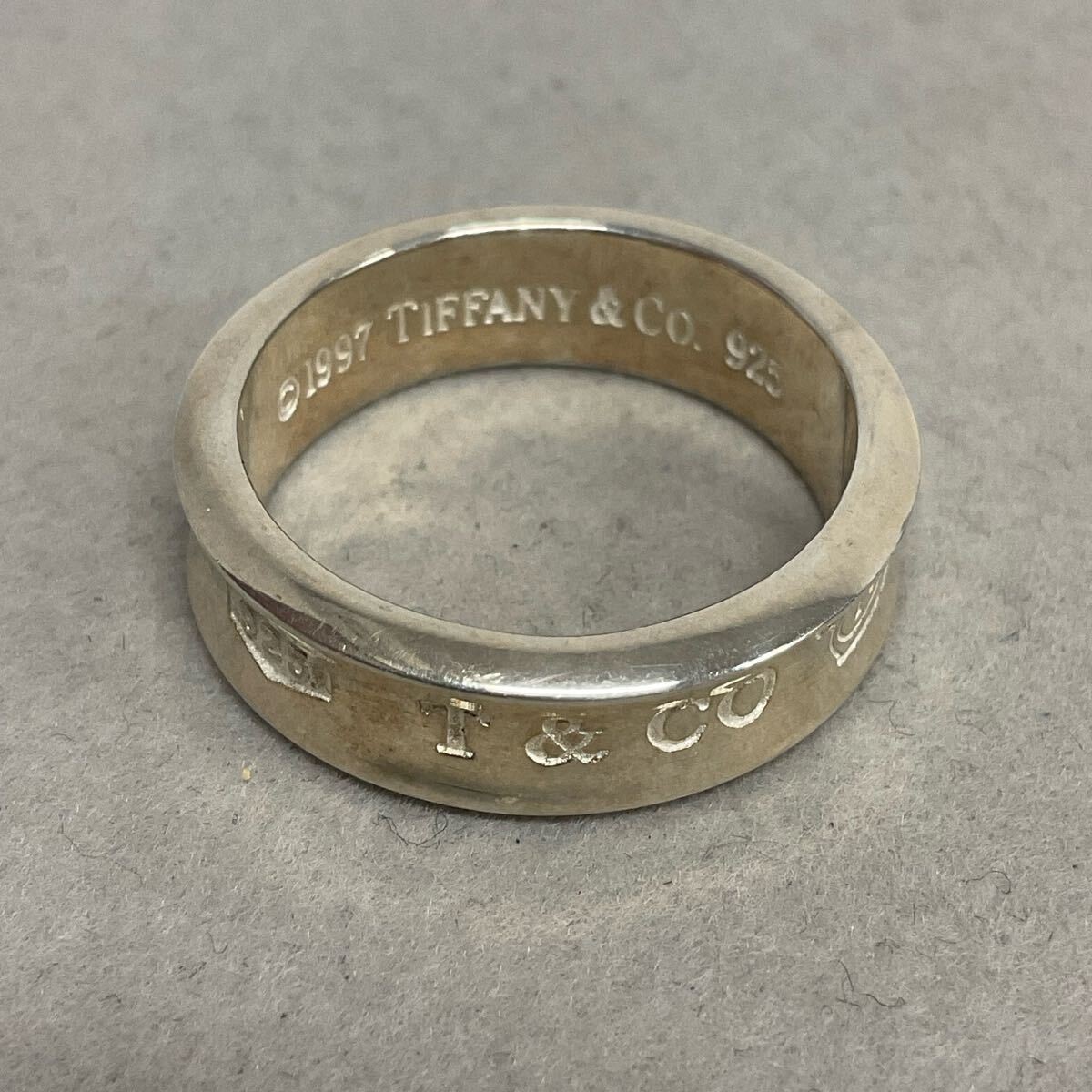 営KW606-60◇ TIFFANY&Co. ティファニー ナローリング 925刻印 営KW606-60◇ TIFFANY&Co. ティファニー ナローリング 925刻印