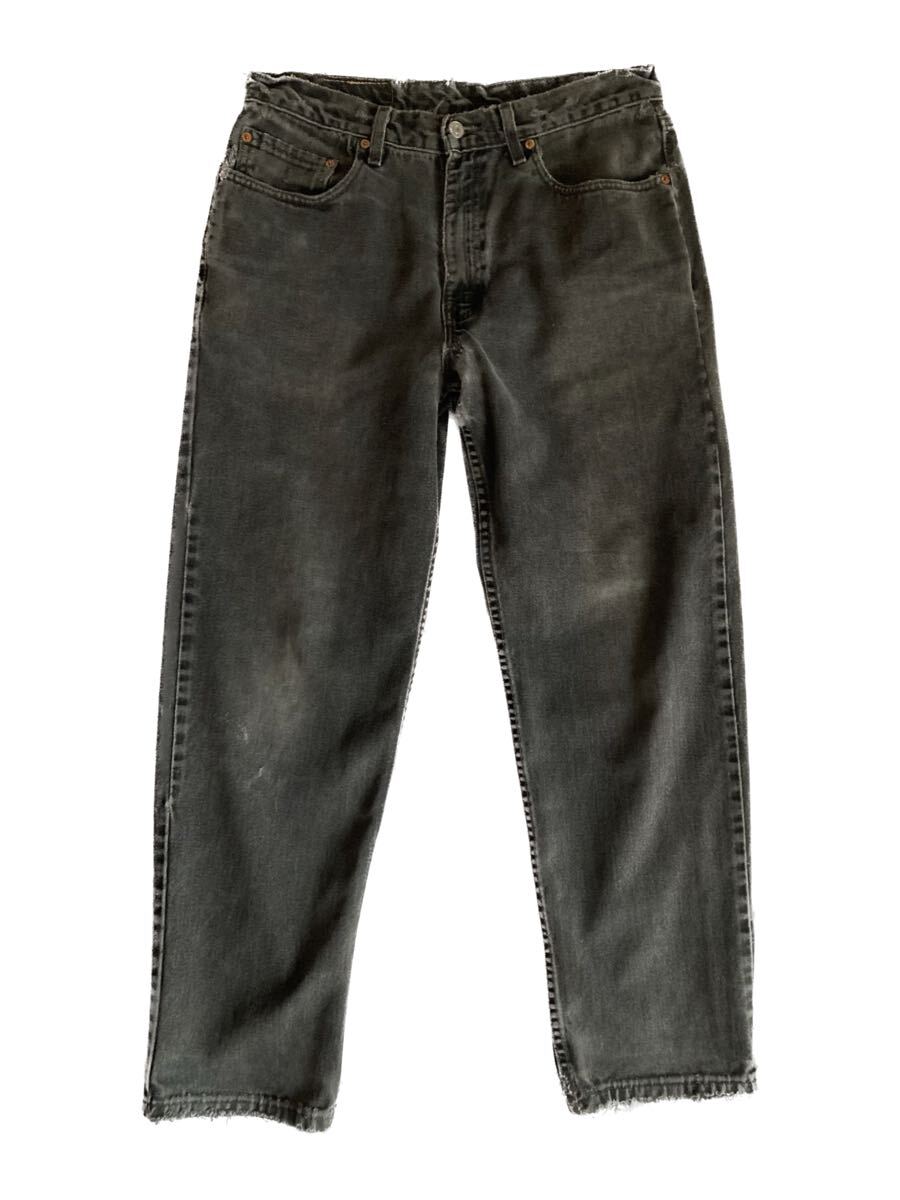 超希少】Levi's アメリカ製 先染めブラックデニム 黒550 W34L30 超希少】Levi's アメリカ製 先染めブラックデニム 黒550 W34L30
