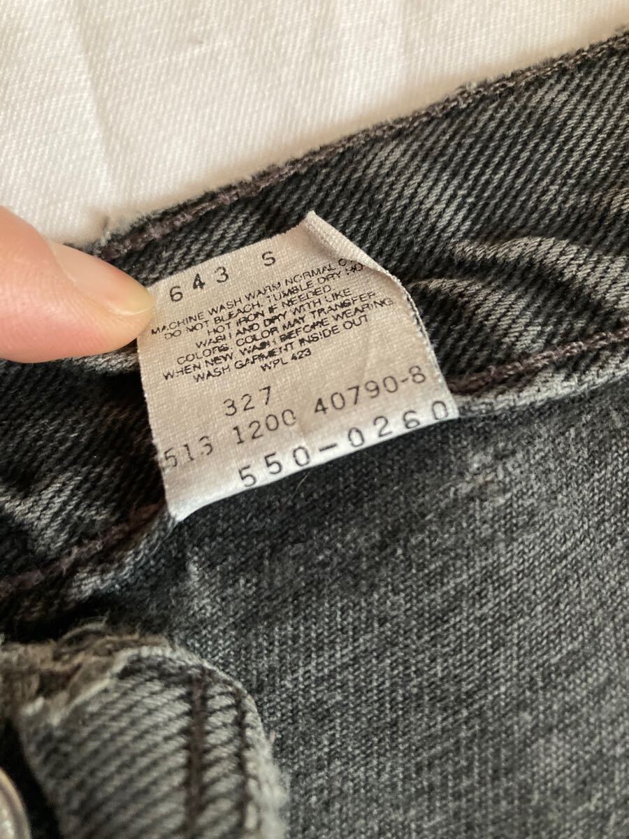 超希少】Levi's アメリカ製 先染めブラックデニム 黒550 W34L30 超希少】Levi's アメリカ製 先染めブラックデニム 黒550 W34L30