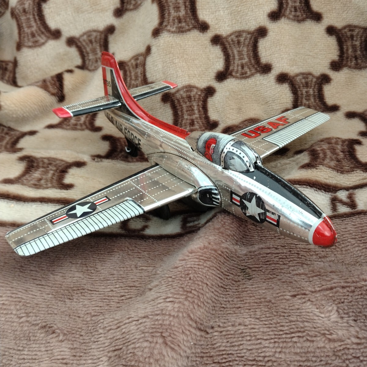 2024セール FIGHTER 戦闘機 ブリキ 大割引 当時物 良品 箱付き 昭和レトロ 航空機