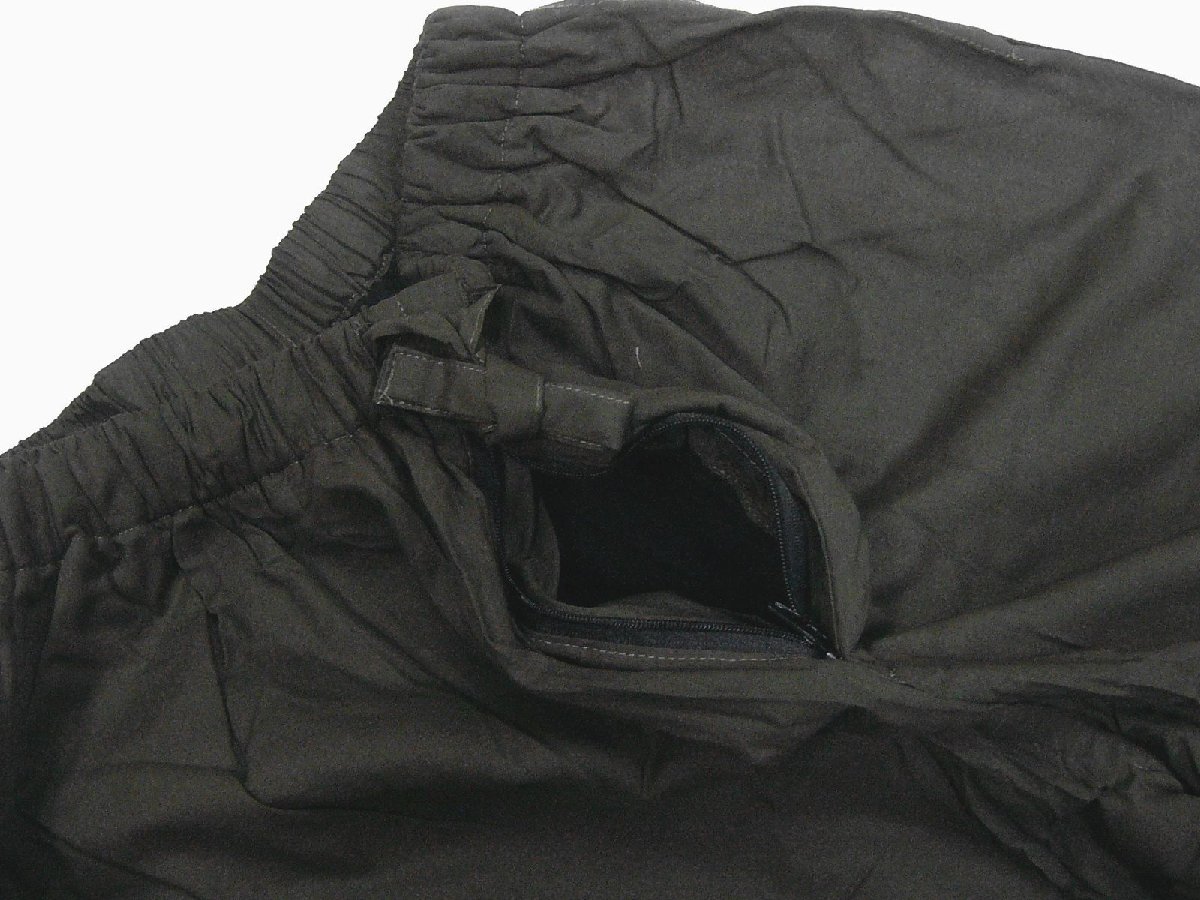 寒い冬 暖かそうな 裏地がフリースの作務衣　こげ茶色系　LLサイズ　未使用品_画像7