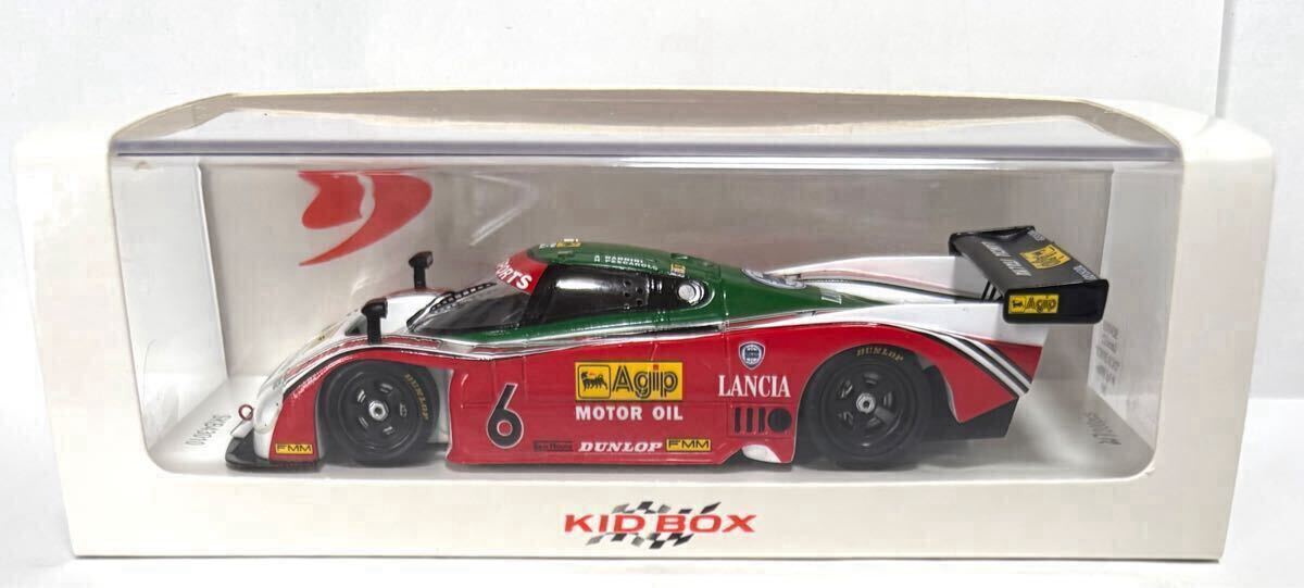 スパーク KID BOX特注 1/43 Agip 伊太利屋 ランチア LC2 ITALYA SPORTS No.6 A.ナニーニ/H.ペスカローロ 1985 富士1000km LANCIA ITALYA
