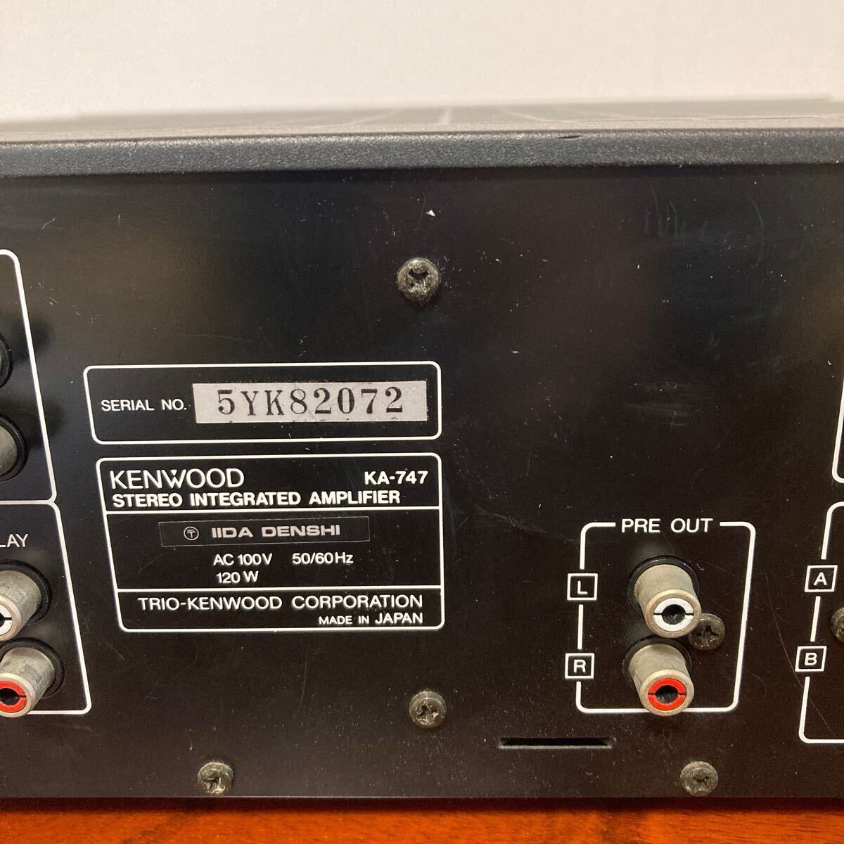 希少のアンプ】KENWOOD KA-747プリメインアンプ|Yahoo 希少のアンプ】KENWOOD KA-747プリメインアンプ|Yahoo