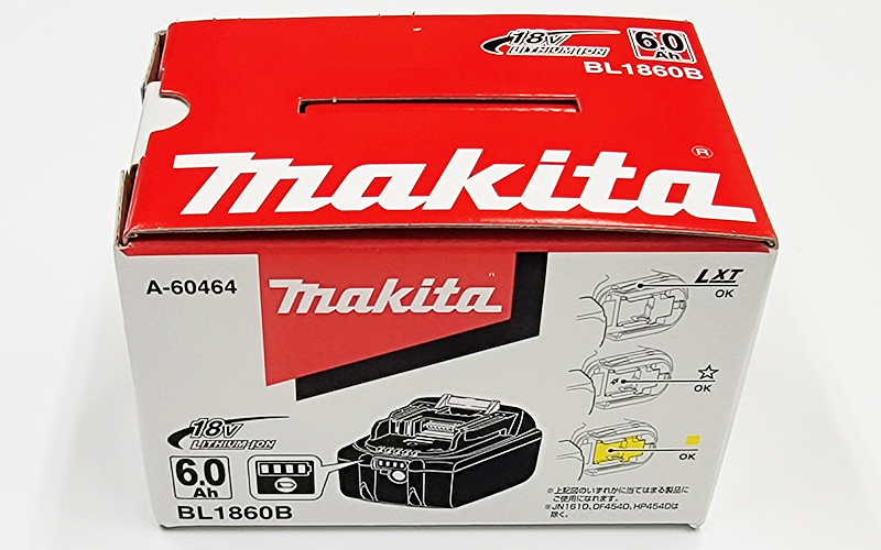 マキタ/makita/リチウムイオンバッテリー/BL1860B/雪印/18V/6.0Ah/108Wh/未使用品/258