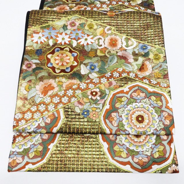 最高級袋帯「蘇州汕頭相良刺繍 唐花華紋」 | 販売着物商品,袋帯
