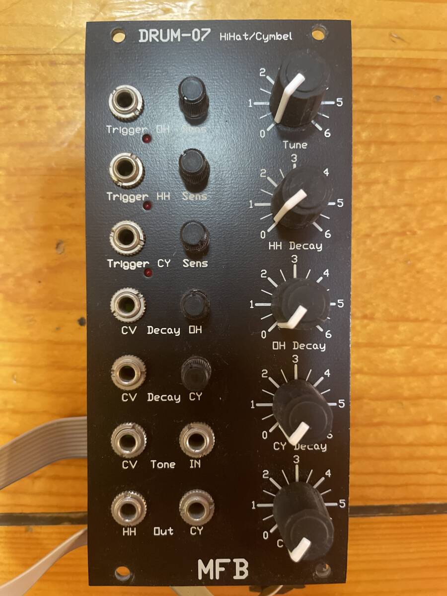 MFB modular DR-07 Hihat Drum ドラム モジュール ユーロラック ハイハット シンバル アナログ レア 音源 Eurorack Module アナログ シンセ