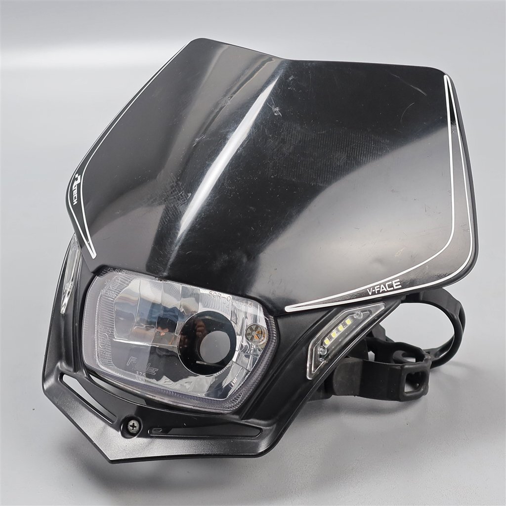 ♪R-TECH Vフェイス ヘッドライトカウル 汎用品 (S1226A10) DR ♪R-TECH Vフェイス ヘッドライトカウル 汎用品 (S1226A10) DR