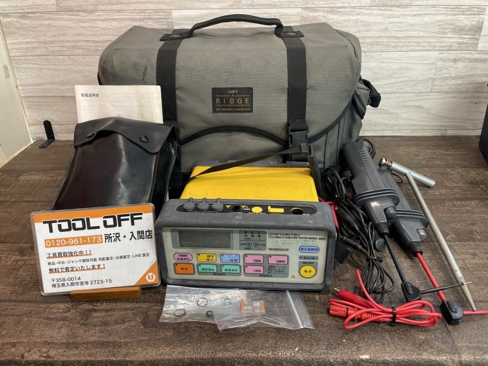 009▼おすすめ商品▼共立 全天候型配電用万能測定器 6020 通電のみ確認 動作未確認 付属品は画像参照ください