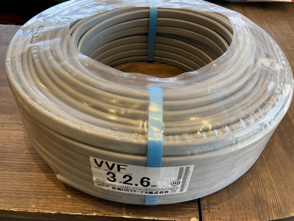 021■未使用品・即決価格■住電 VVFケーブル 3×2.6 2022年5月製造