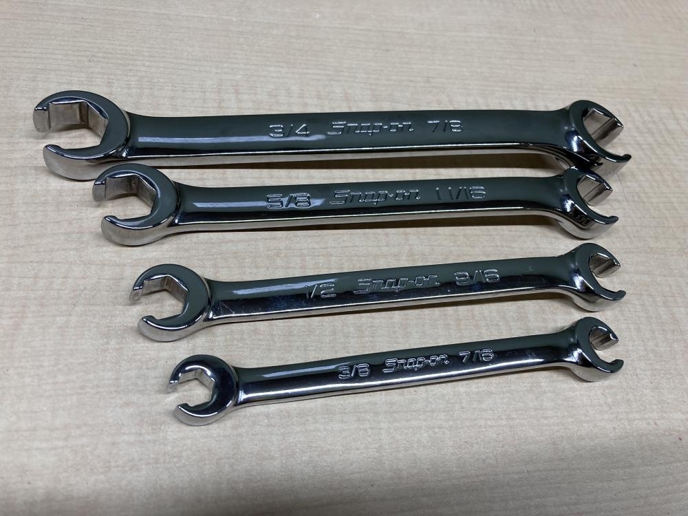 018★おすすめ商品★Snap-on スナップオン ダブルエンドフレアナットレンチセット RXFS2428.2022.1618.1214B ※4本セット