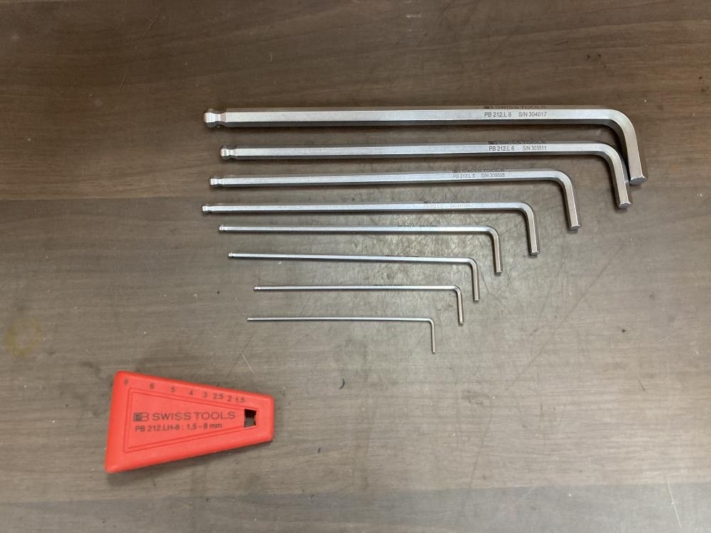 002○おすすめ商品○PB 六角レンチ　ロング PB212.LH-8:1.5-8ｍｍ　スイスツール　SWISS TOOLS　六角棒レンチ　高崎店