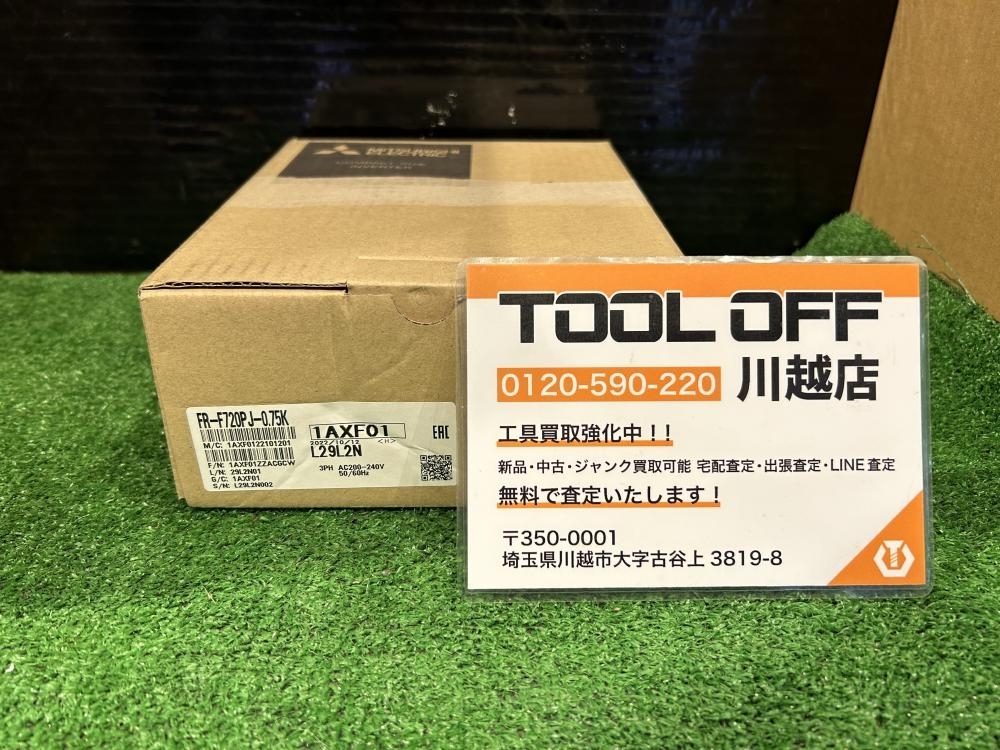 001♪未使用品♪三菱電機 MITSUBISHI 汎用インバータ FR-F720PJ-0.75K 製造年2022年10月　開封済み未使用品