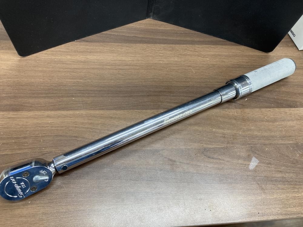 006□ジャンク品□スナップオン 1/2トルクレンチ QD3R150　※精度不明のためジャンク品　錆あり 錆・凹み等あり