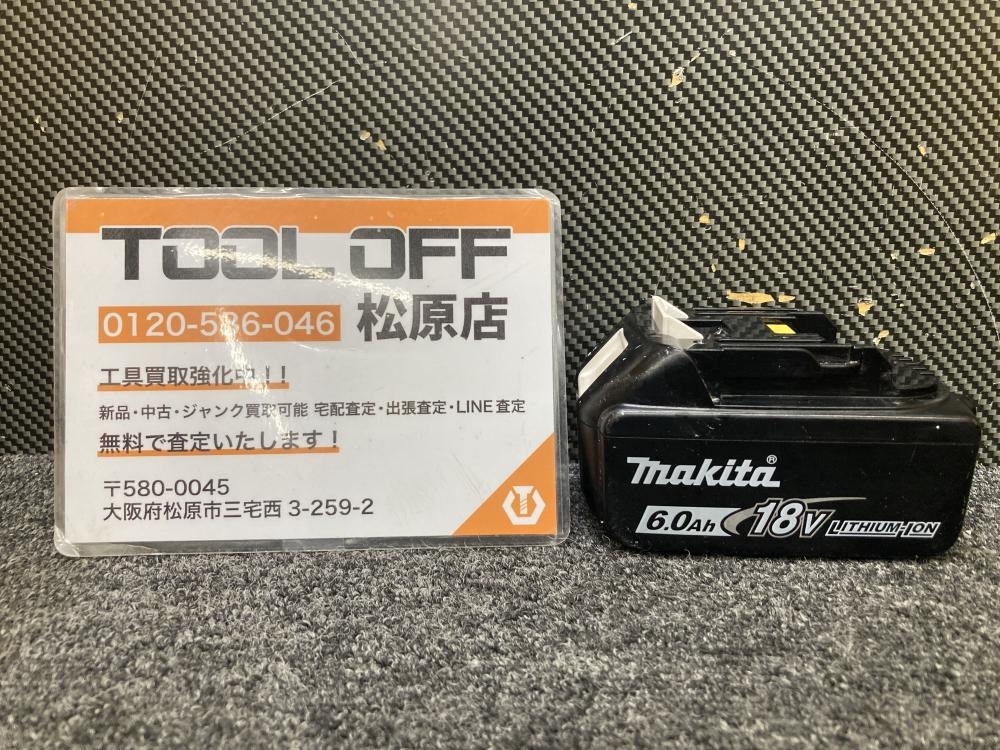 013♪おすすめ商品♪マキタ makita 純正リチウムイオンバッテリー BL1860B 18V6.0Ah 急速充電対応 充電7回