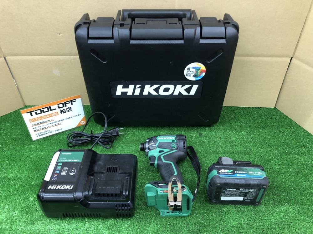 010■おすすめ商品■ハイコーキ HIKOKI 36V コードレスインパクトドライバ WH36DC バッテリ×1 充電器