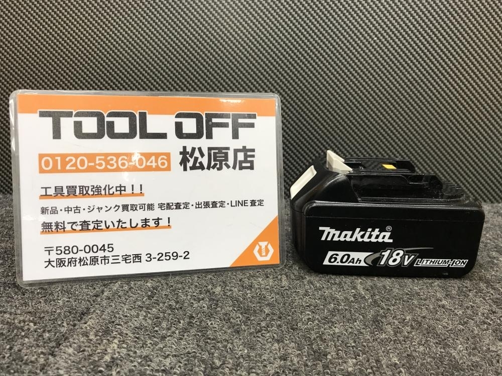 013♪おすすめ商品・即決価格♪マキタ makita 18V6.0Ah純正リチウムイオンバッテリー BL1860B 充電回数4回
