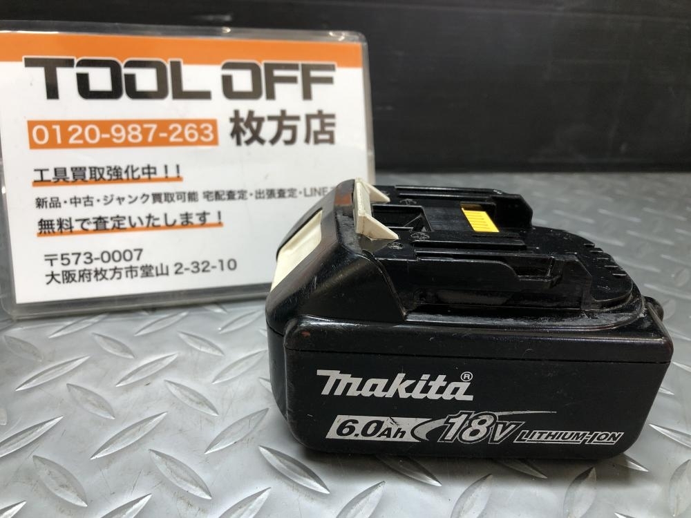 014〇おすすめ商品〇マキタ makita 純正バッテリー BL1860B 充電回数31回　過放電・過負荷0%　寿命4/4　※残量表示ボタン凹みあり