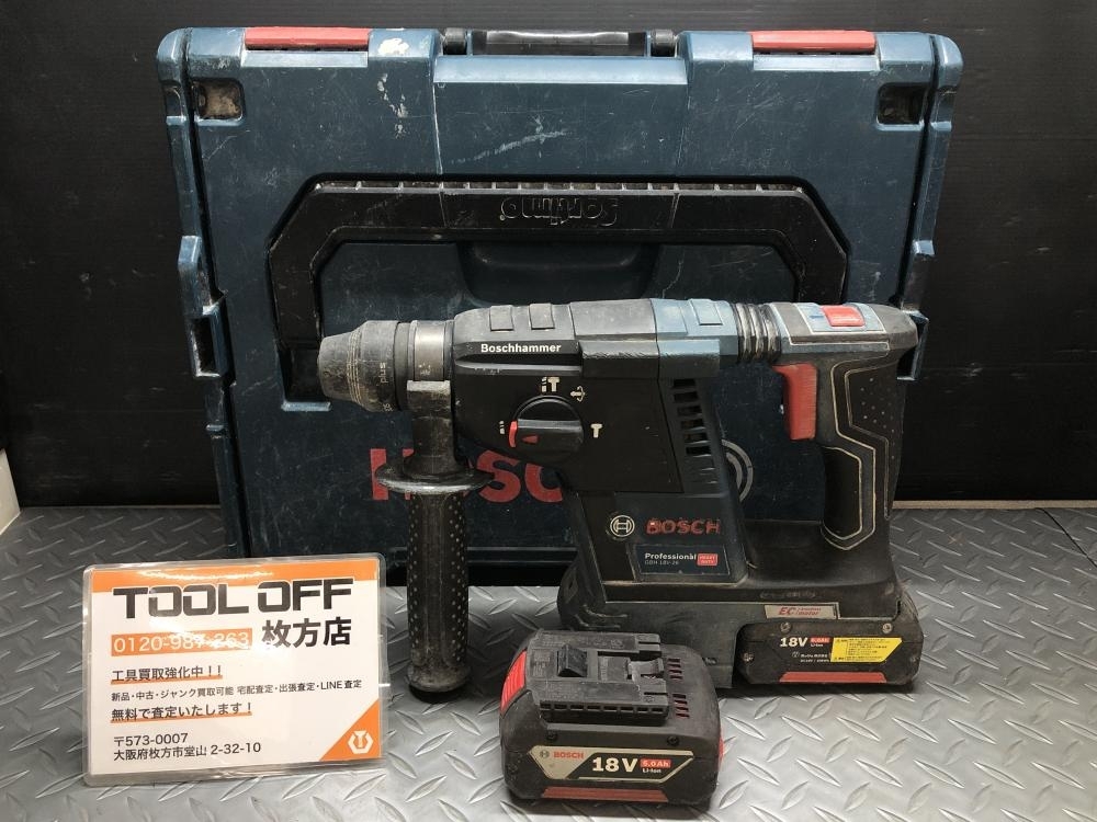 014〇おすすめ商品〇ボッシュ BOSCH 充電式ハンマドリル GBH 18V-26 18V 5.0Ah バッテリー2個 ※ハンドル一部破損 ※充電器なし