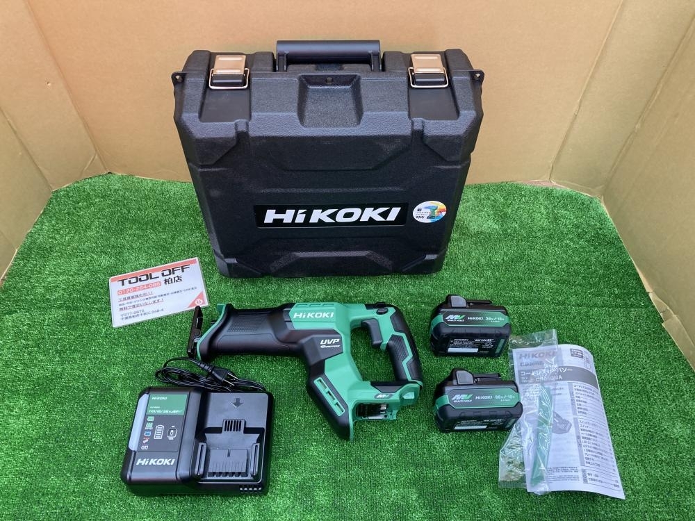 010■未使用品・即決価格■ハイコーキ HIKOKI 36V 130mmコードレスセーバソー CR36DMA 2XPZ バッテリー2点 充電器