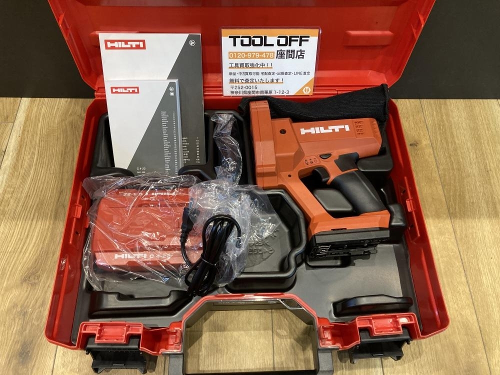 024▼未使用品▼HILTI 充電式寸切ボルトカッター STR4-22 NURON 本体+充電器+ケース