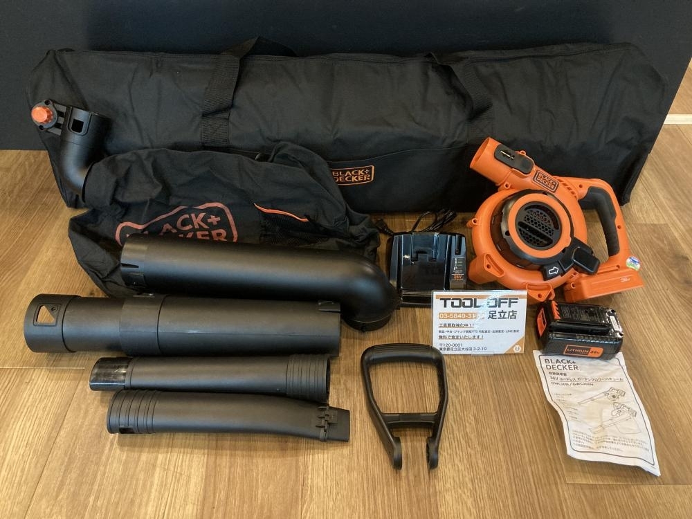 023◆おすすめ商品◆Black＆Decker コードレスブロワーバキューム GWC36N 箱無し、中古美品