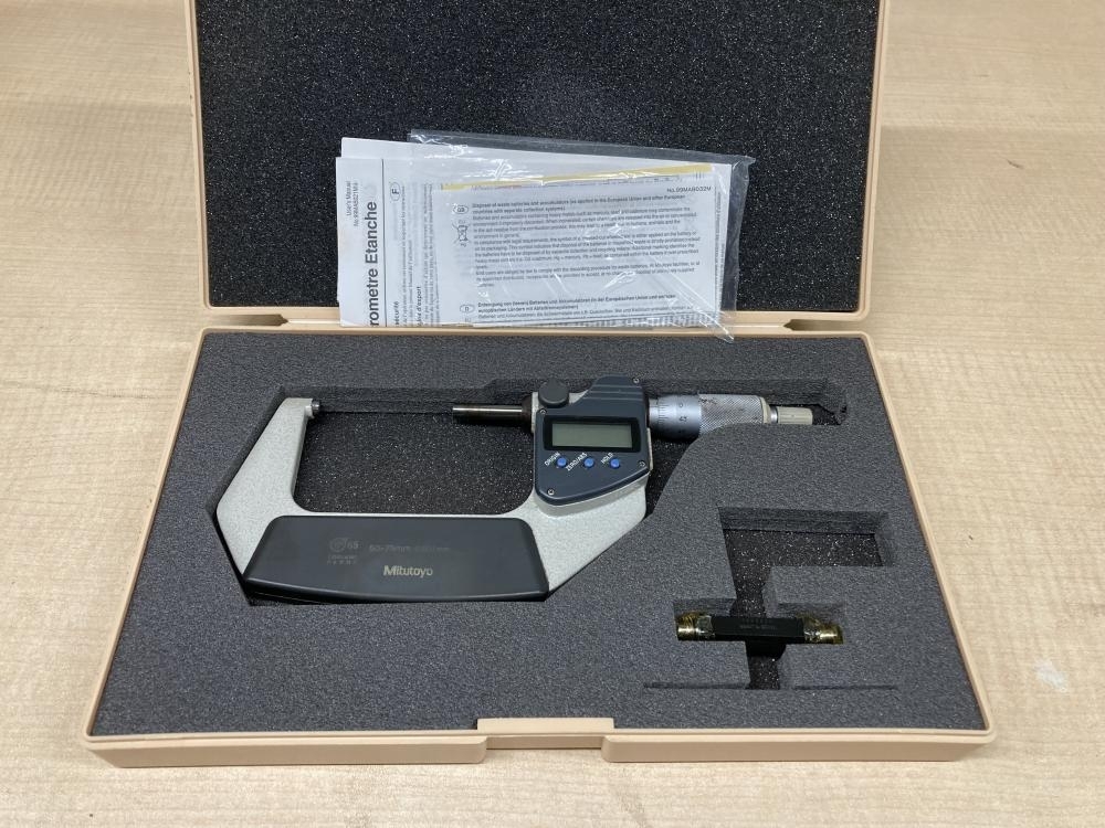 018★ジャンク品★ミツトヨ クーラントプルーフマイクロメータ 293-232 MDC-75MJ ※通電可・精度不明の為ジャンク
