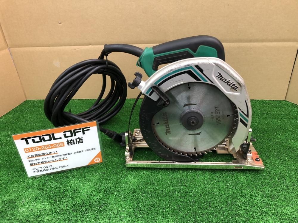 1円スタ 美品 makita マキタ M585 190ｍｍ 電気丸ノコ 丸ノコ 電源コード式 元箱付 マキタ電気マルノコ 190mm アルミベース チップソー付 M585