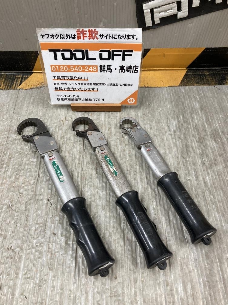 002○ジャンク品○BBK ラチェットトルクレンチ 26ｍｍＸ55Ｎ・ｍ　22ｍｍＸ38Ｎ・ｍ　もう1本17ｍｍ ※精度不明の為ジャンク　高崎店