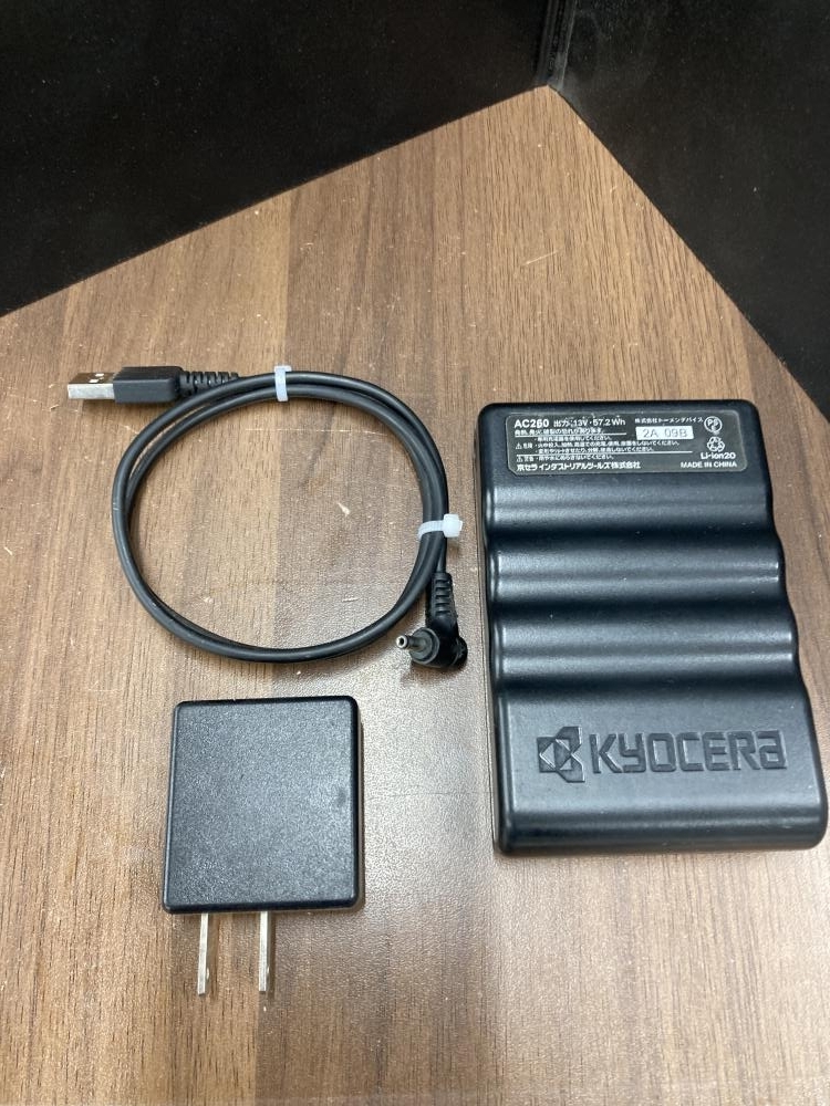 006□ジャンク品□バートル リチウムイオンバッテリ AC260 通電のみ確認