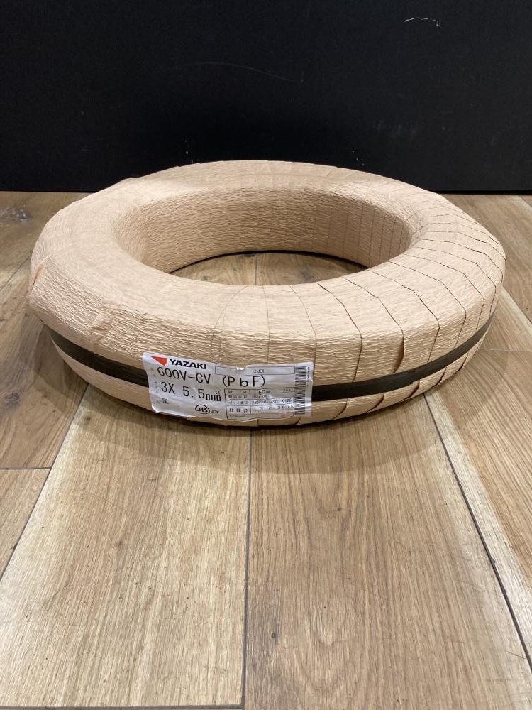 018★未使用品★YAZAKI CVケーブル 600V CV 3×5.5 50m ラップ巻きにて発送