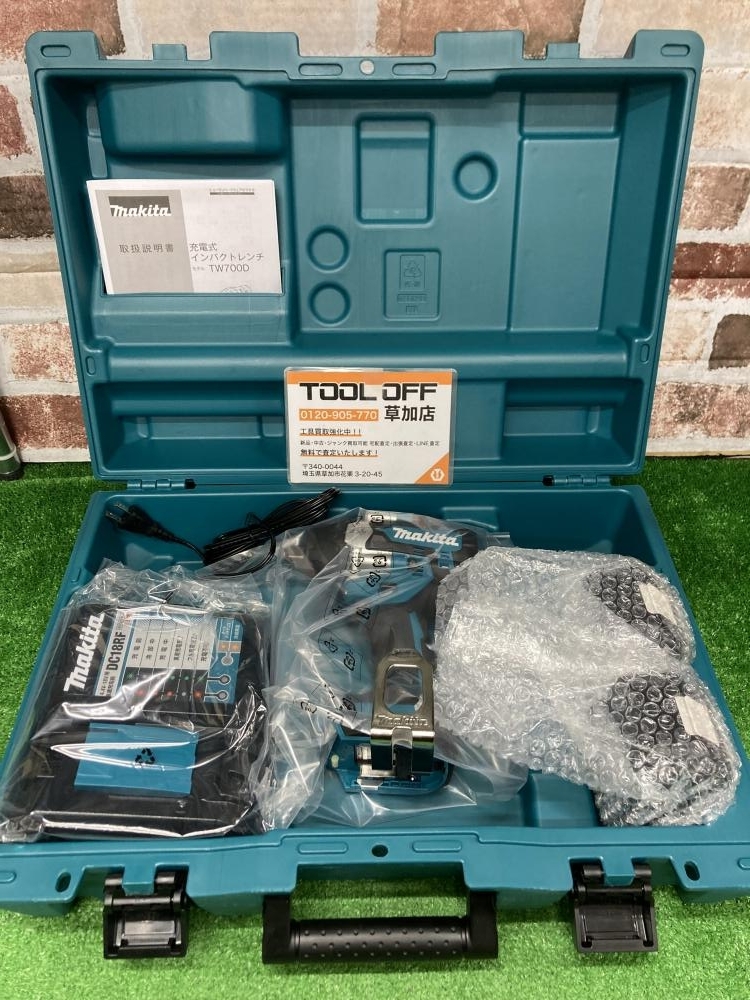 006□未使用品□マキタ 充電式インパクトレンチ TW700DRGX 差込12.7mm