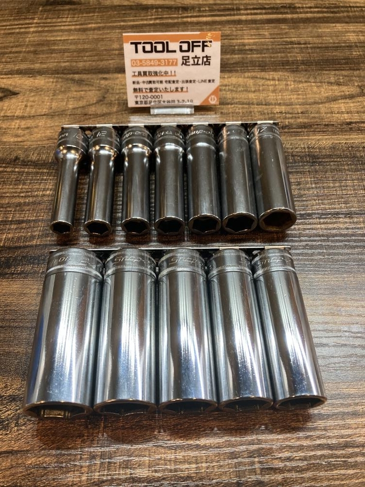 023◆おすすめ商品◆スナップオン 1/2ディープソケット 6角 TSM24-10A 12点