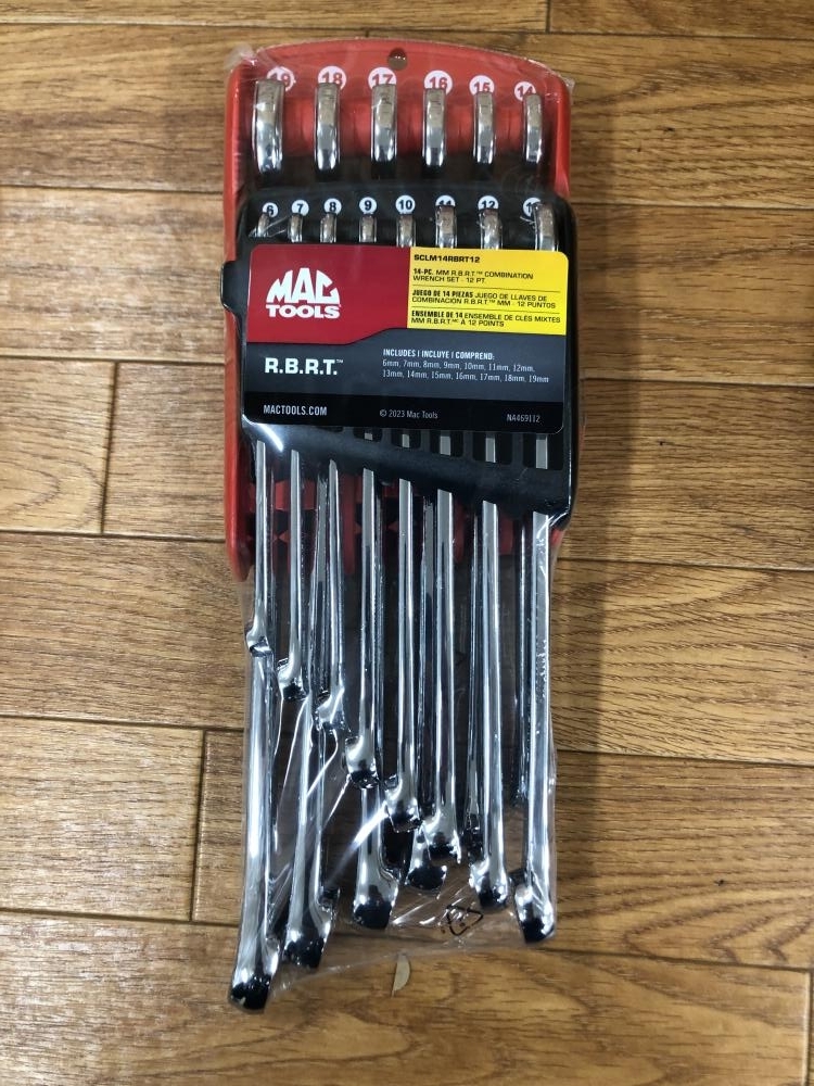 003☆未使用品☆MACTOOLS メトリックコンビネーションレンチセット SCLM14RBRT12