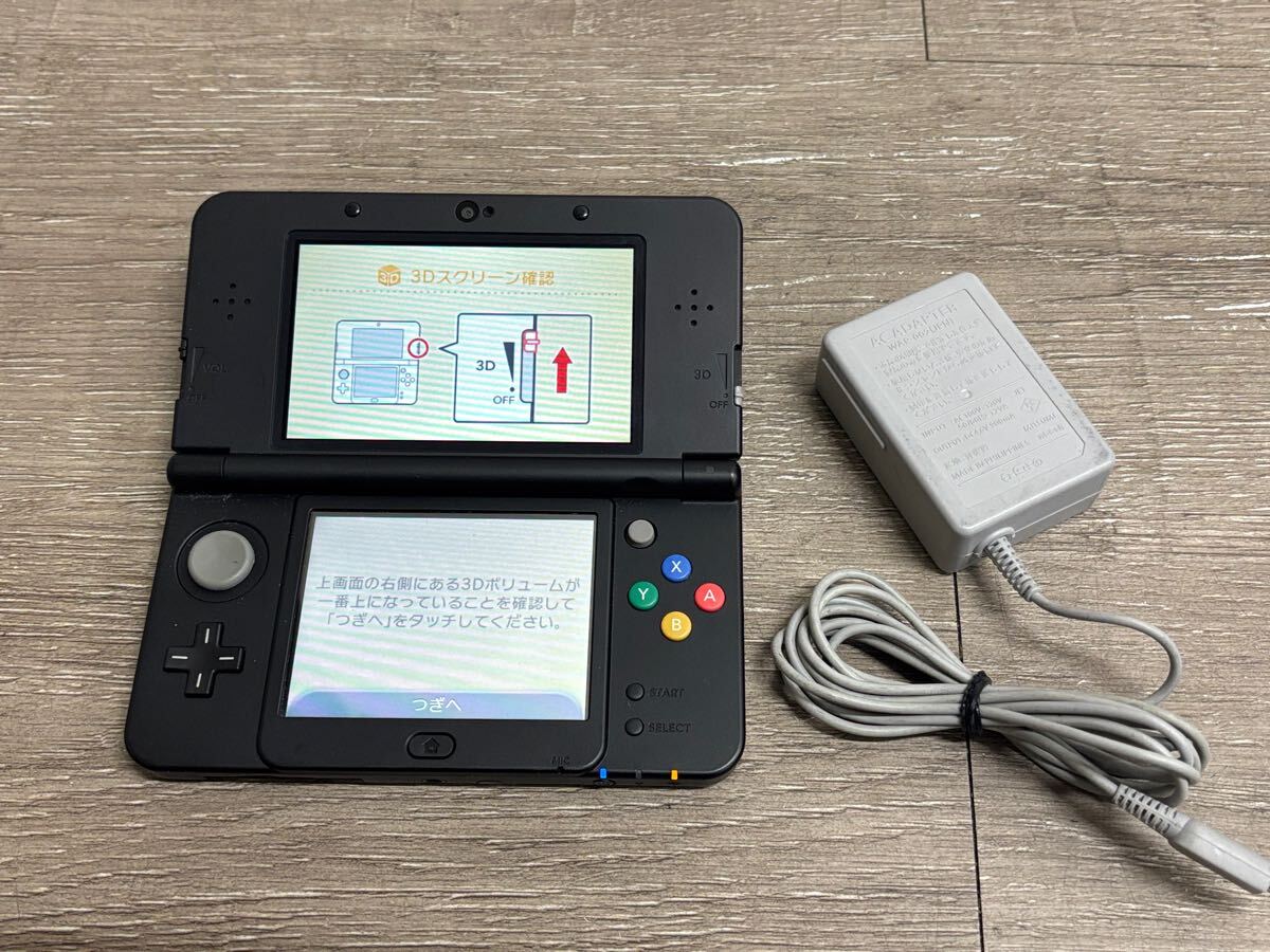 ☆ New3DS ☆ Newニンテンドー3DS ブラック 動作品 本体 タッチペン 