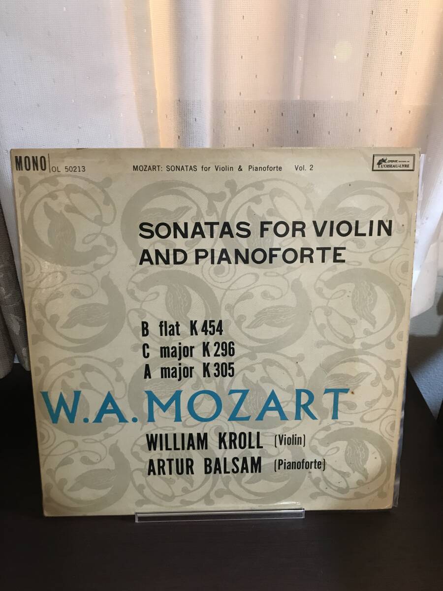 *【LP】W.A.MOZART / SONATAS FOR VIOLIN AND PIANOFORTE　Vol.2（輸入盤）OL50213