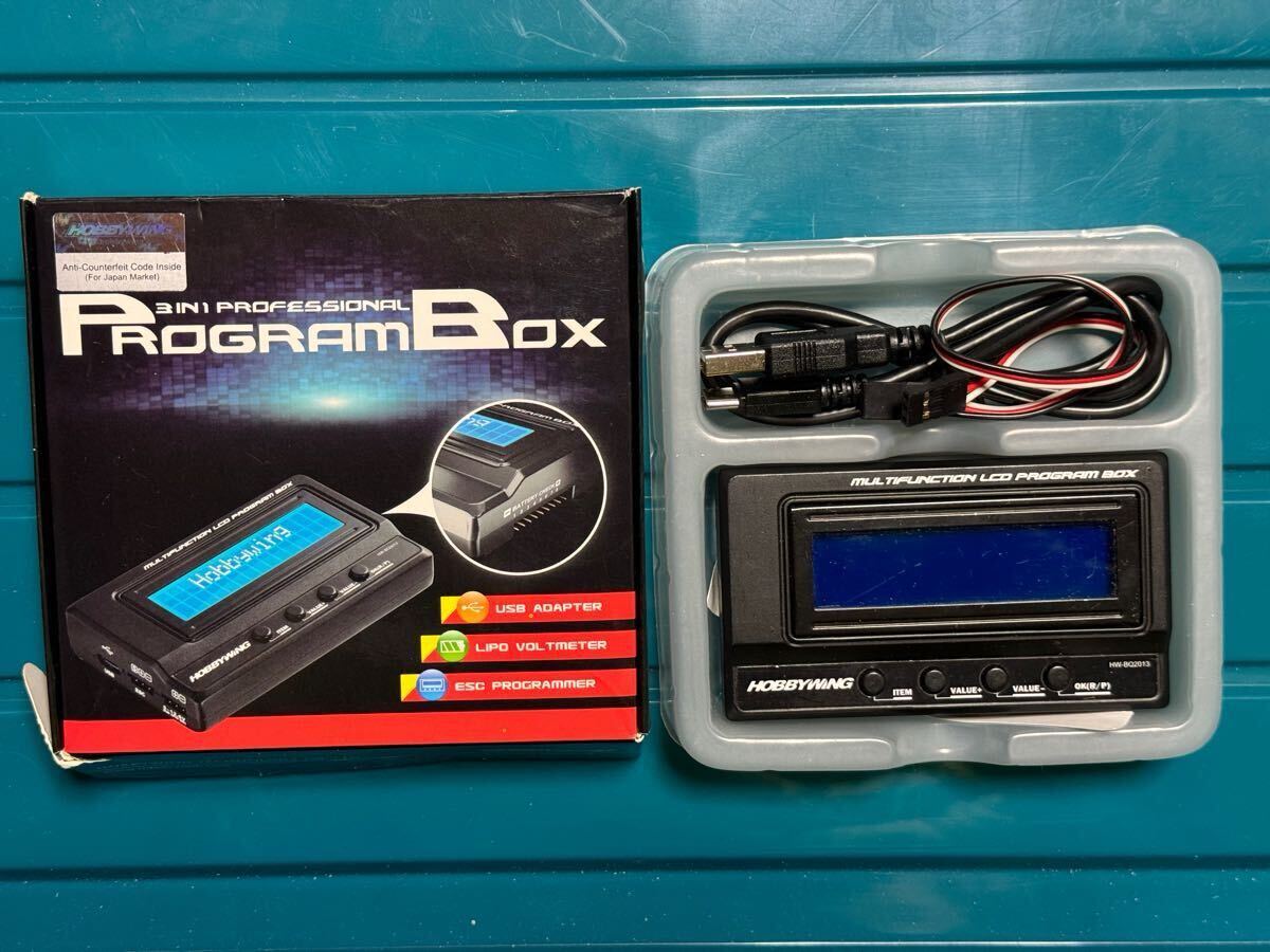 ホビーウイング マルチファンクション LCD プログラムボックス 中古品 HOBBYWING ESCの設定に