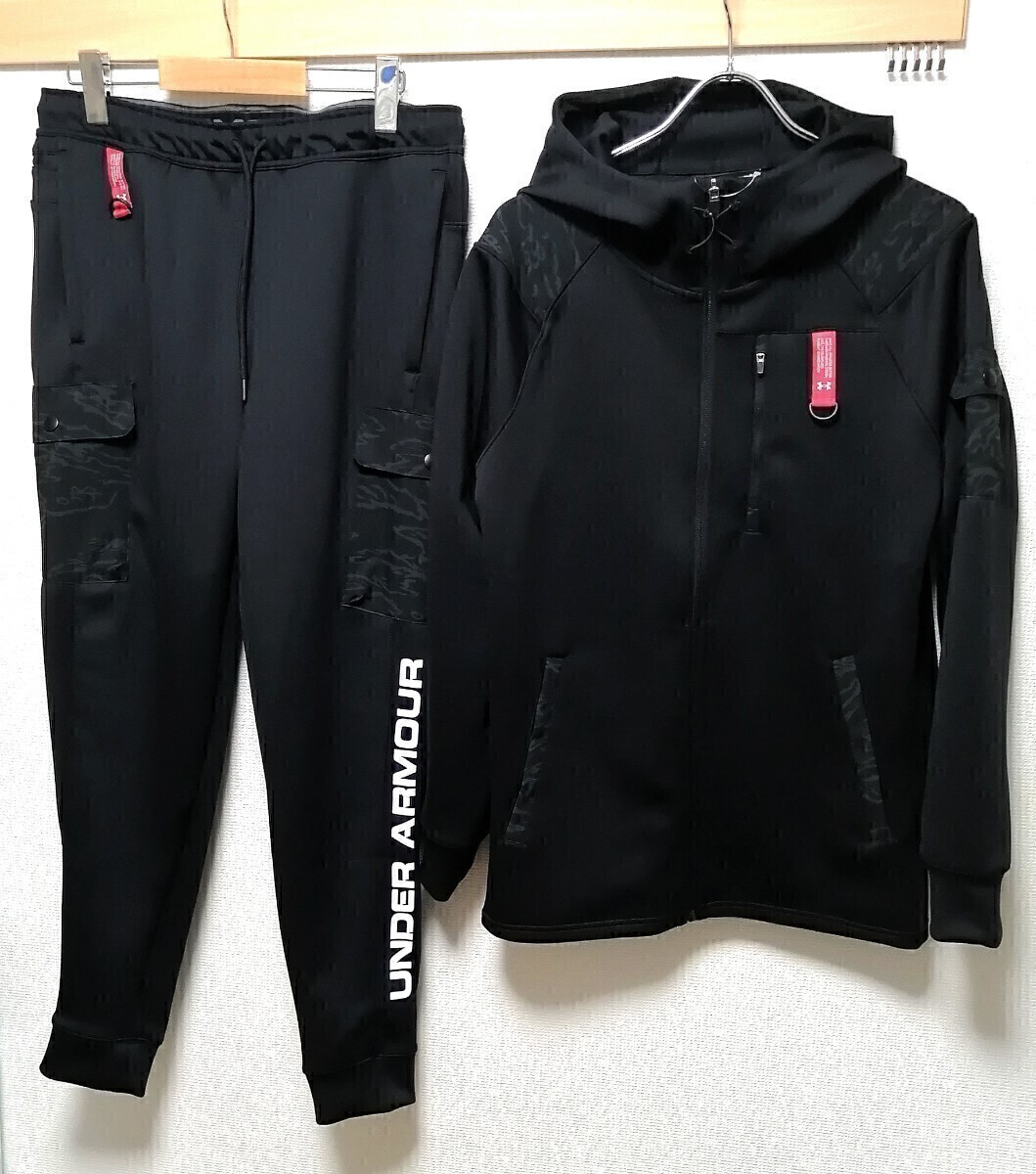 UNDERARMOUR アンダーアーマー 中綿 ジャージ 上下 メンズ カモフラ 未使用 メンズXL アンダーアーマー 迷彩カモフラス ウェット