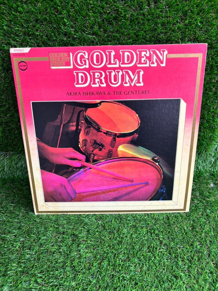 GOLDEN　DRUM　ゴールデン・ドラム　石川晶とザ・ゲンチャーズ　 LP　レコード　日本コロムビア　CD-5016　動作未確認