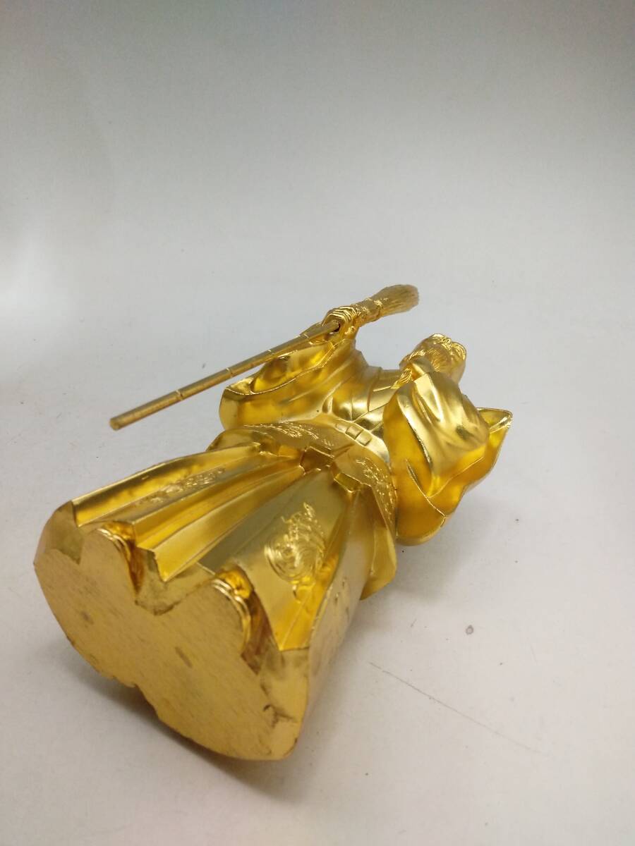 0127-0008 中古☆高砂人形 男 置物 工芸品 縁起物 金 ゴールド 0127-0008 中古☆高砂人形 男 置物 工芸品 縁起物 金 ゴールド