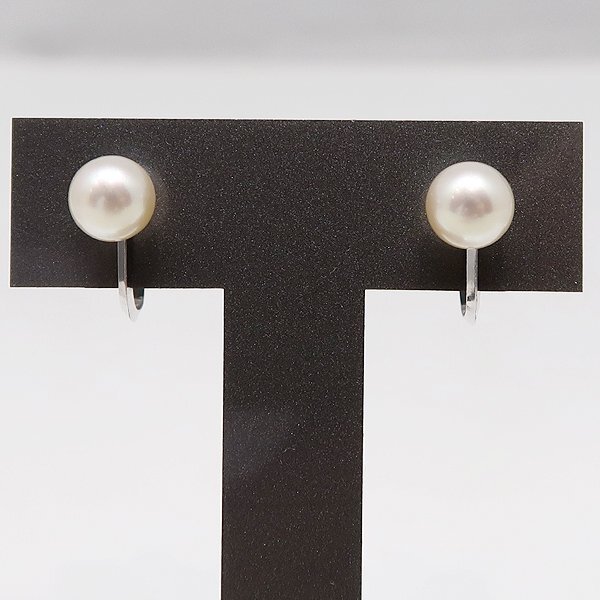 DKG★送料無料 BVA463 ★ 美品 スターリングシルバー STERLING SILVER 925 シルバー パール 真珠 イヤリング SV925 パールイヤリング