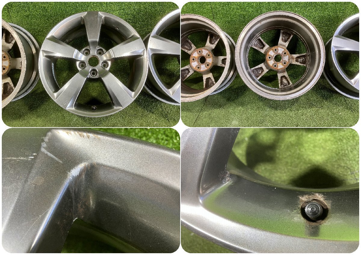 S управление 77128 H20 Impreza GRB] колесные колпаки отсутствуют * Subaru оригинальный STi 18 -дюймовые легкосплавные алюминиевые литые диски *8.5J +55 PCD114.3 5H