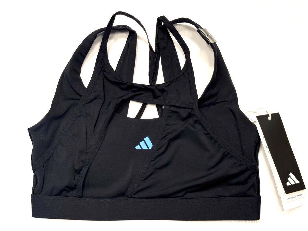 (送料無料)新品未使用品 ADIDAS アディダス 速乾 COOL トレーニング レディース スポーツブラ ブラトップ ☆ブラック ☆サイズMBカップAA-B