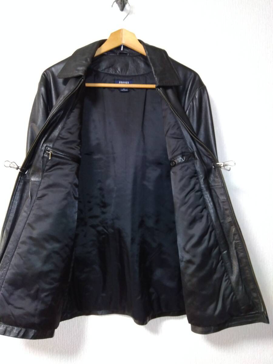 brooks brothers ブルックスブラザーズ レザージャケット 黒 ブラック ブルゾン Sサイズ