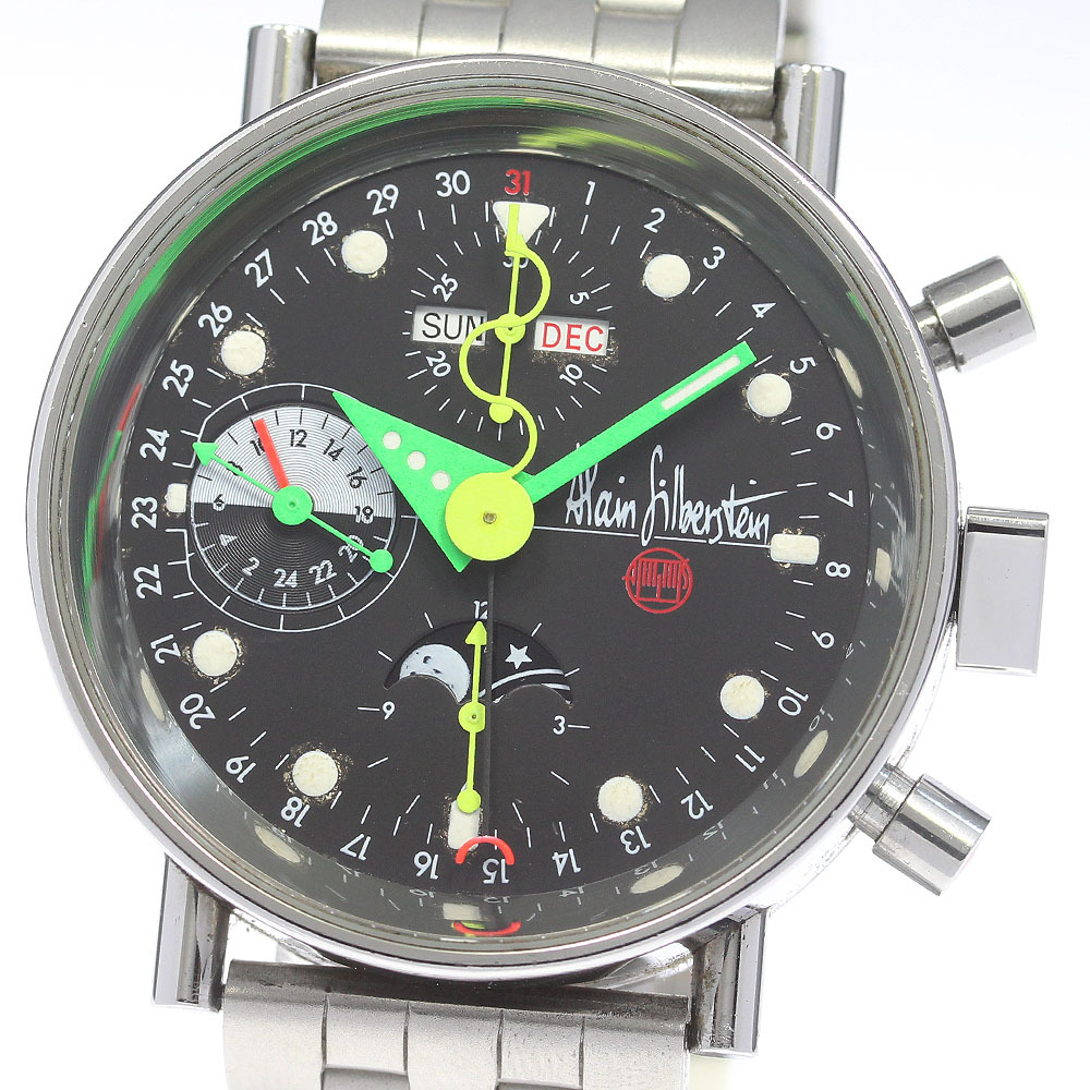 アラン?シルベスタイン Alain Silberstein クロノ2 トリプルカレンダー 自動(dòng)巻き メンズ _847841