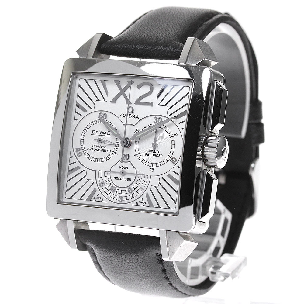  Omega OMEGA 423.13.37.50.02.001 De Ville X2 коаксильный хронограф самозаводящиеся часы мужской коробка * с гарантией ._861581